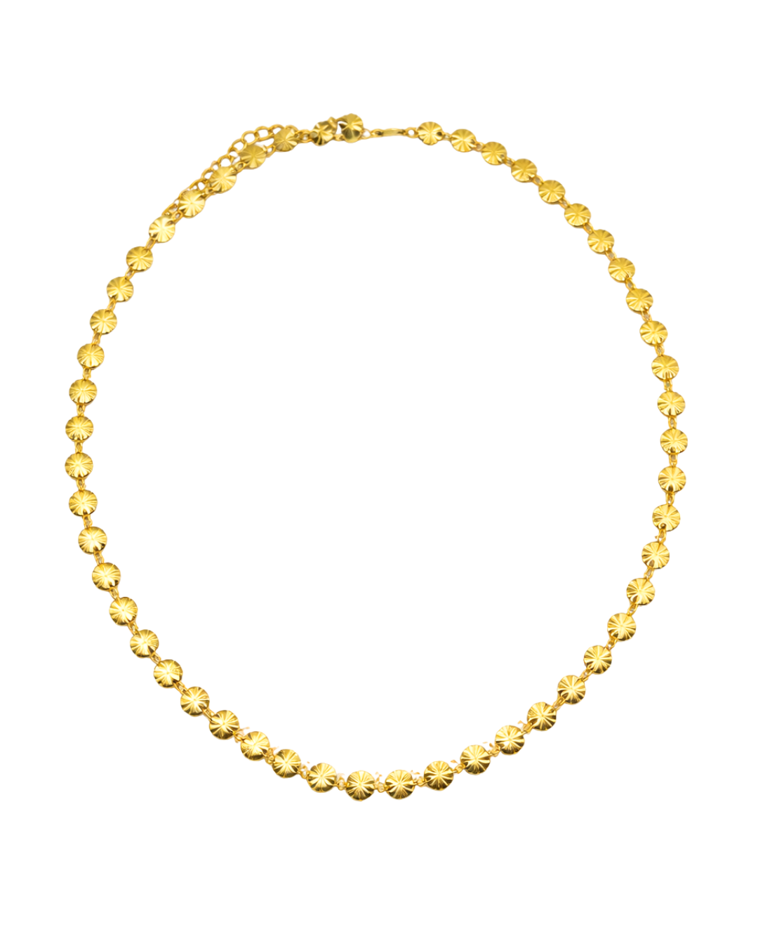 18K Gold Sunflower Dainty Chain Necklace