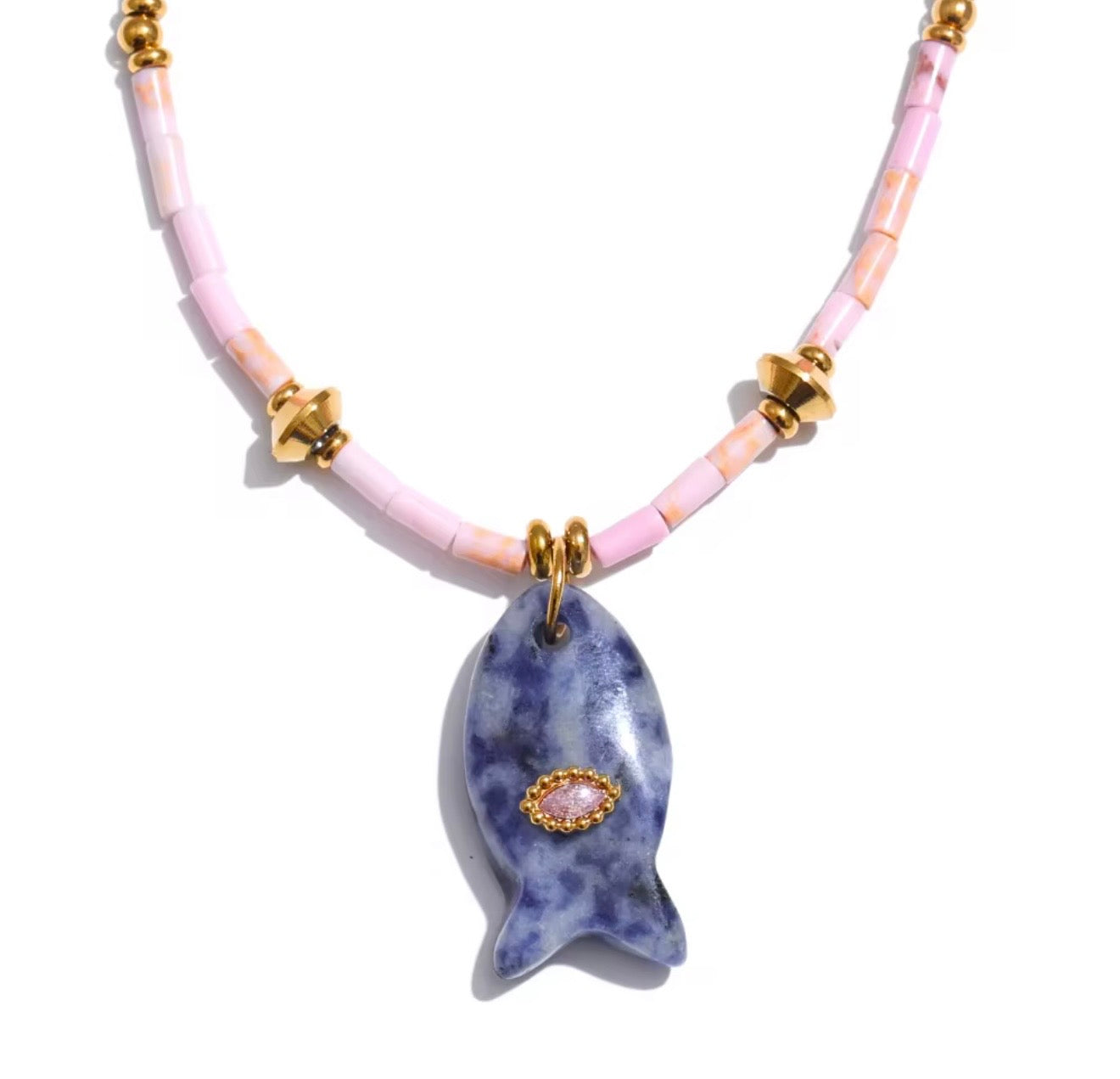 The Hallie Fish Pendant Necklace