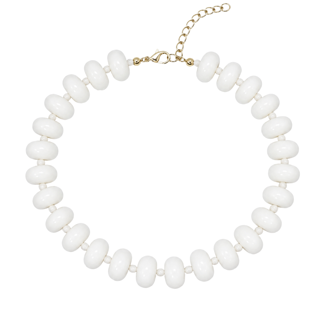 Chunky Ivory Halo Necklace