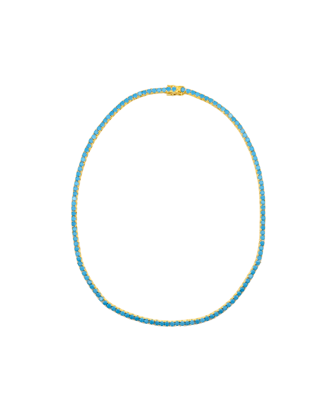 Small Blue beaded necklace