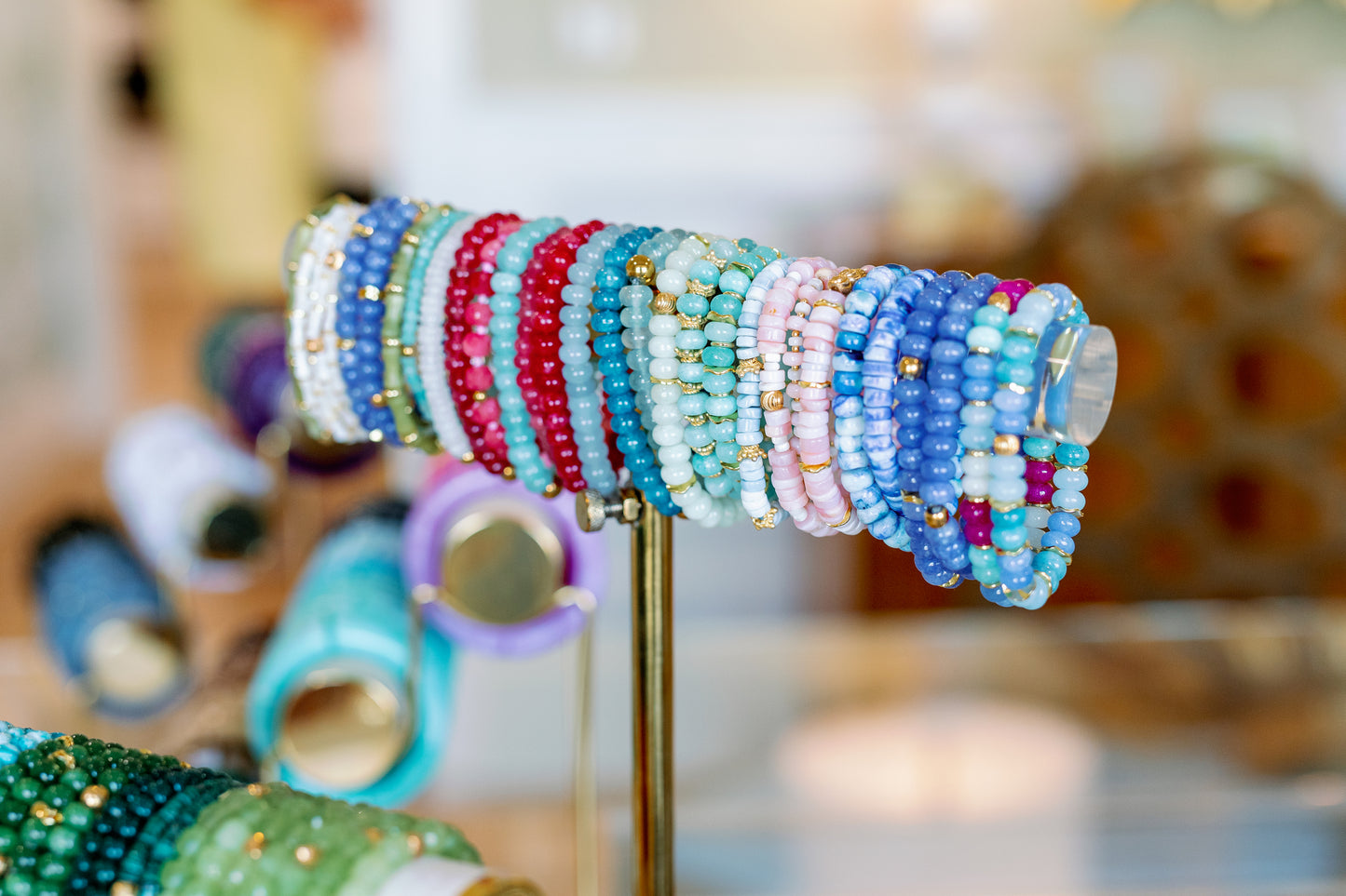 gemstone bracelets handcrafted by becca
