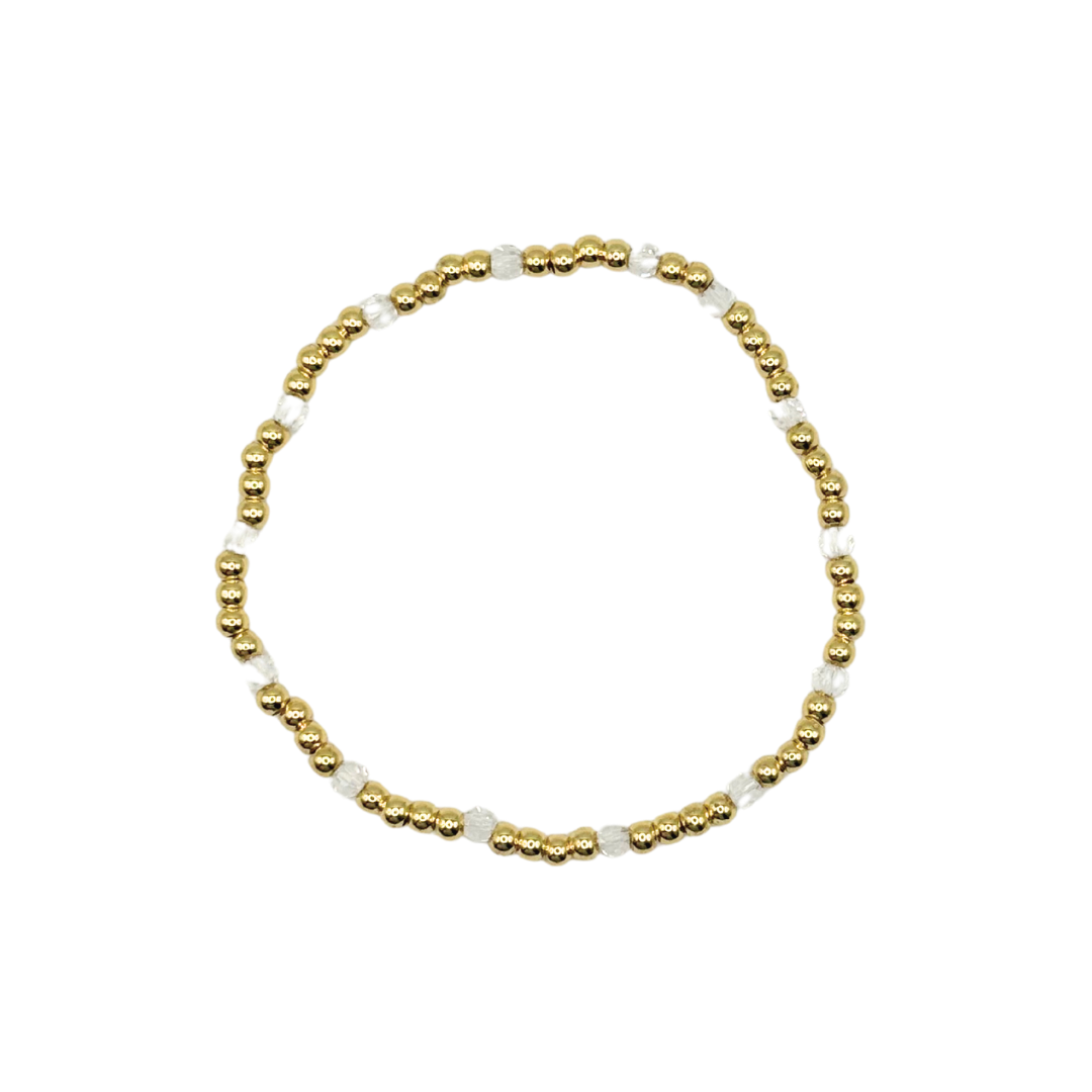 Clear Crystal Cut Accent Bracelet