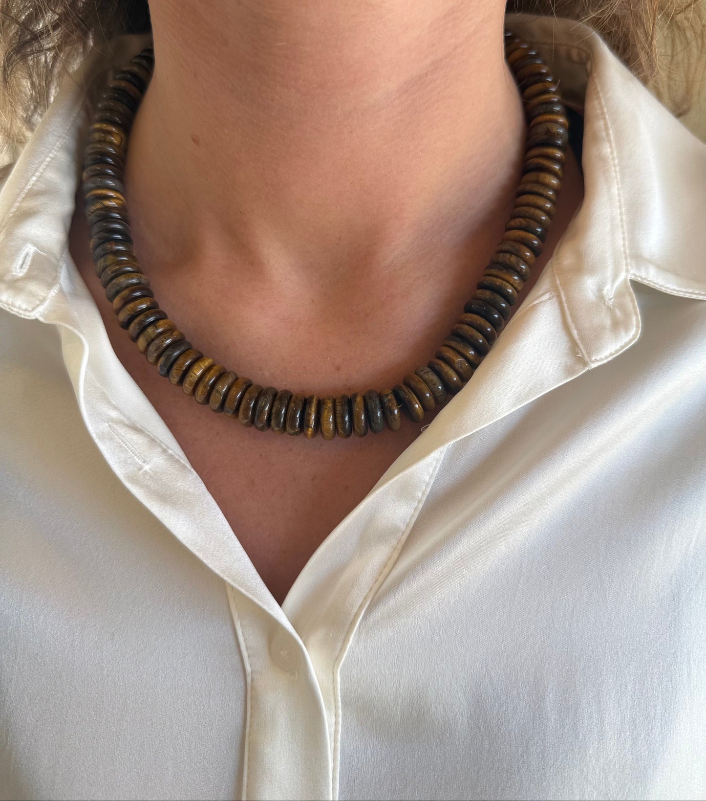 Chunky Tiger's Eye Gemstone Necklace