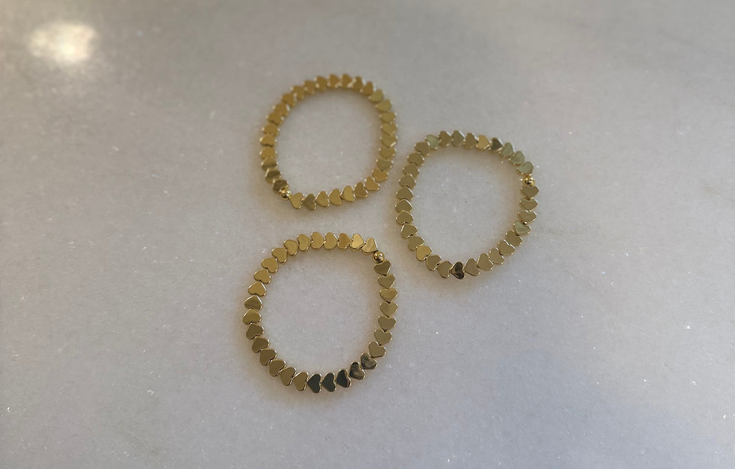 18K Gold Heart Bracelet