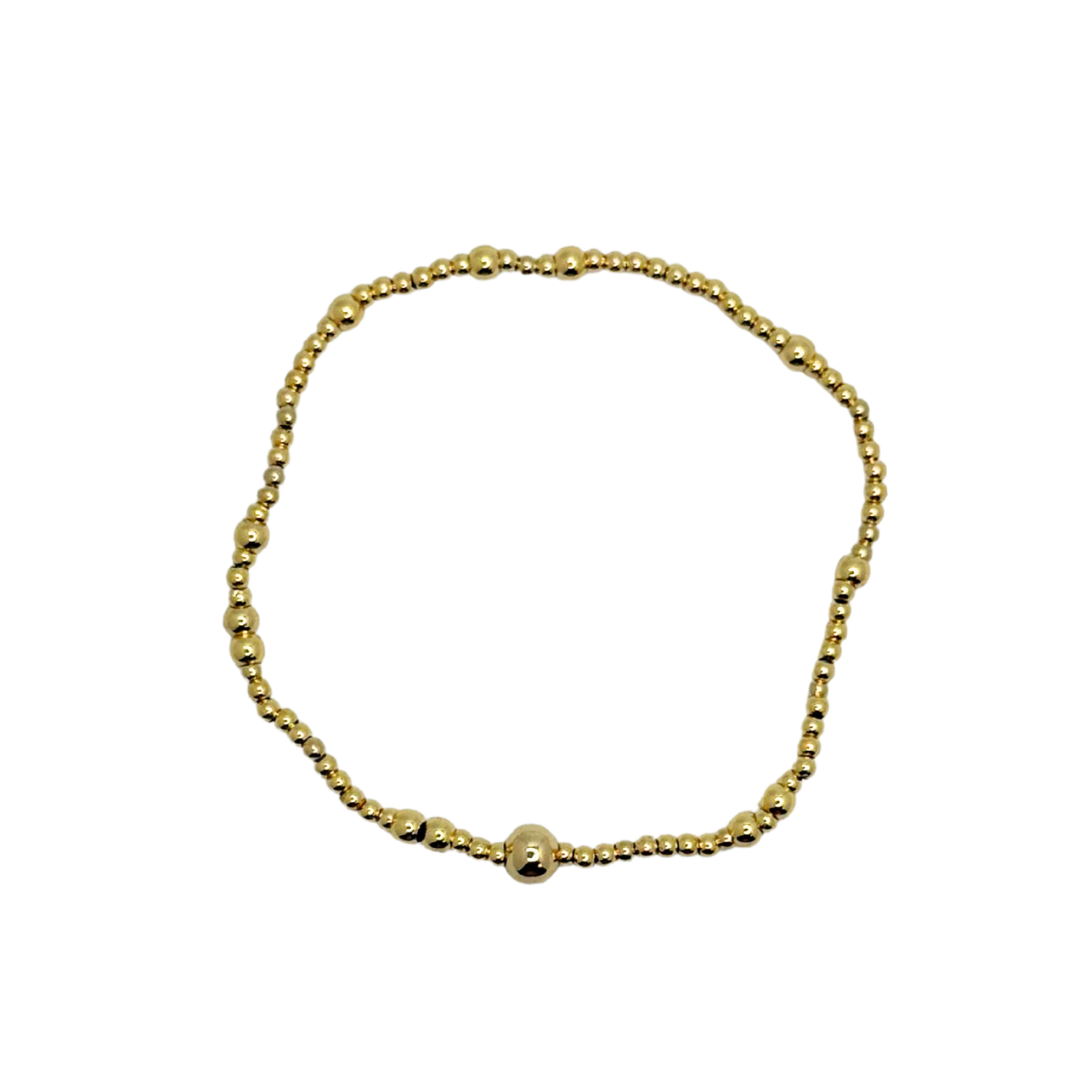 Mixed Gold Bitty Bauble Bracelet