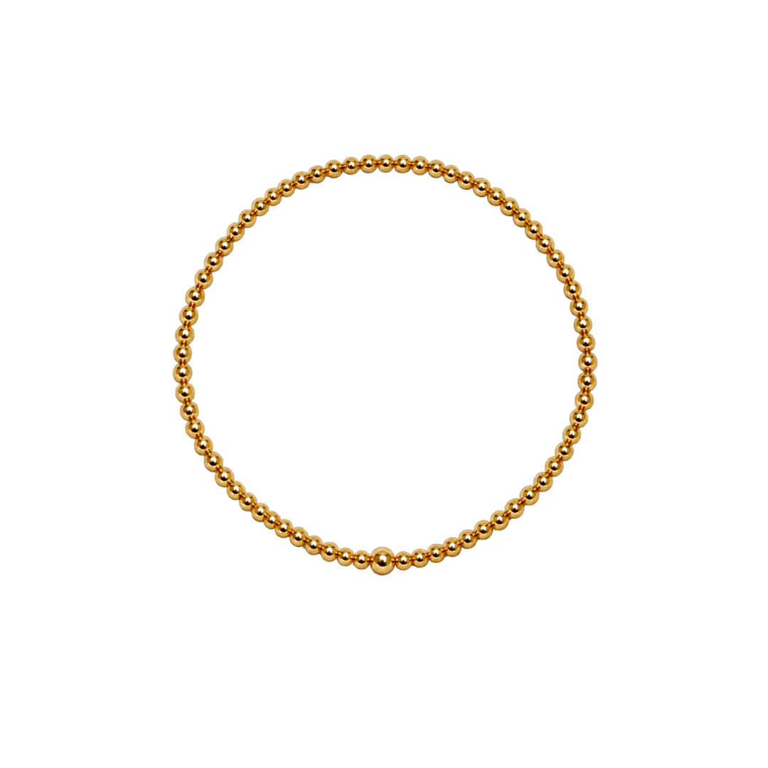 Classic 2mm 14K Gold Filled Waterproof Bracelet