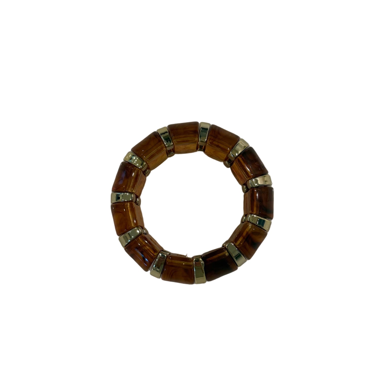 tortoise resin chunky stretch bangle