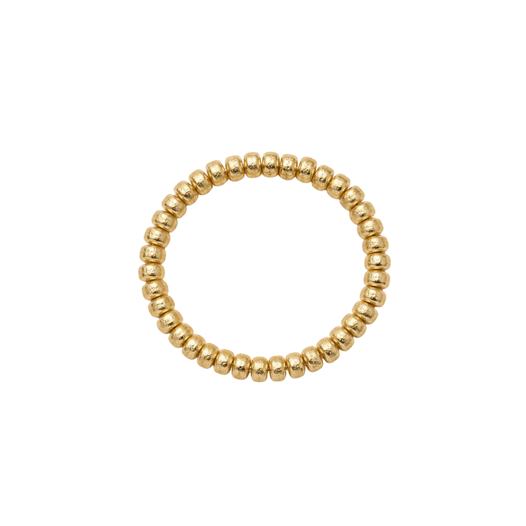 18K Brushed Gold Chip Bracelet