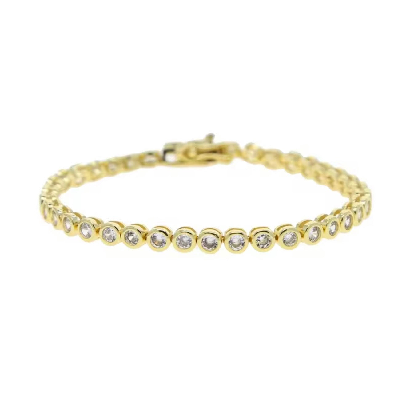 18K Gold Classic Tennis Bracelet