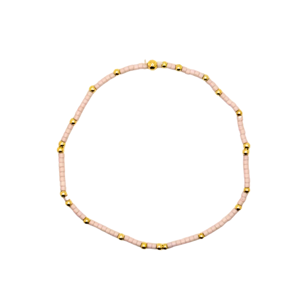 Ballet Pink Matte Bitty Bauble Bracelet