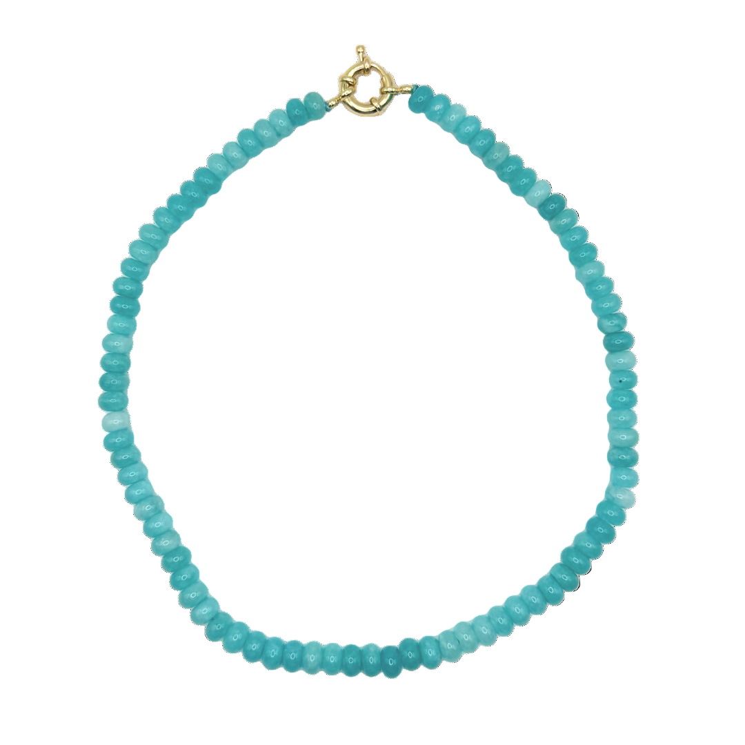 Turquoise Blue Gemstone Necklace