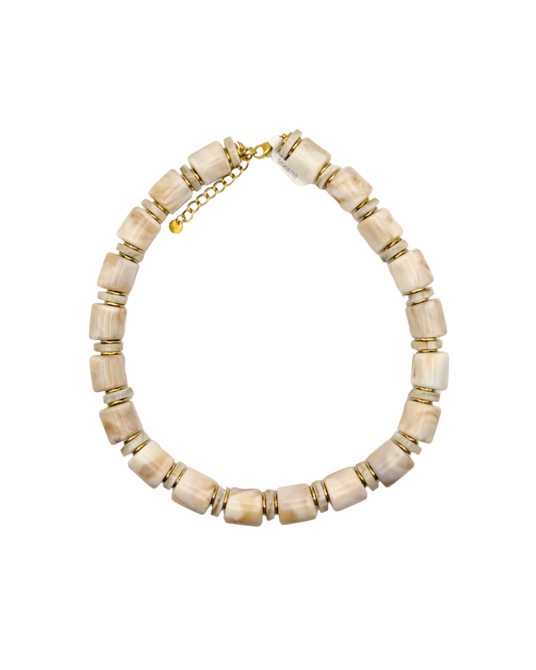 Bone colored chunky necklace