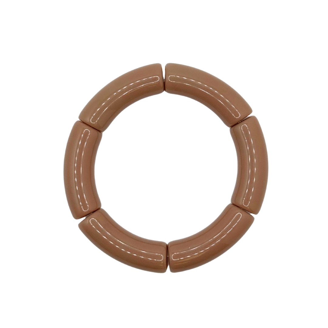 Camel Acrylic Bamboo Bracelet