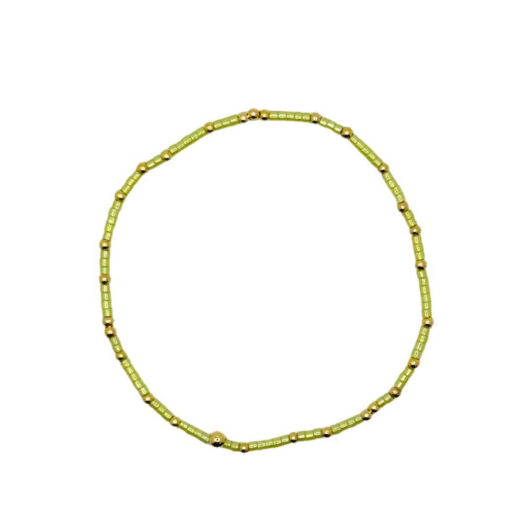 Chartreuse Bitty Bauble Bracelet