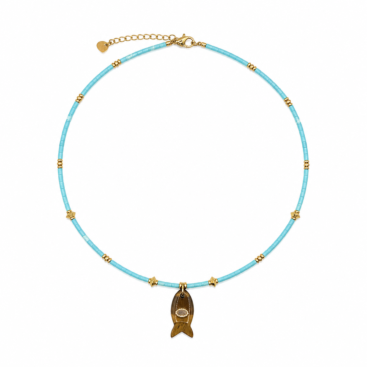 The Livy Fish Pendant Necklace