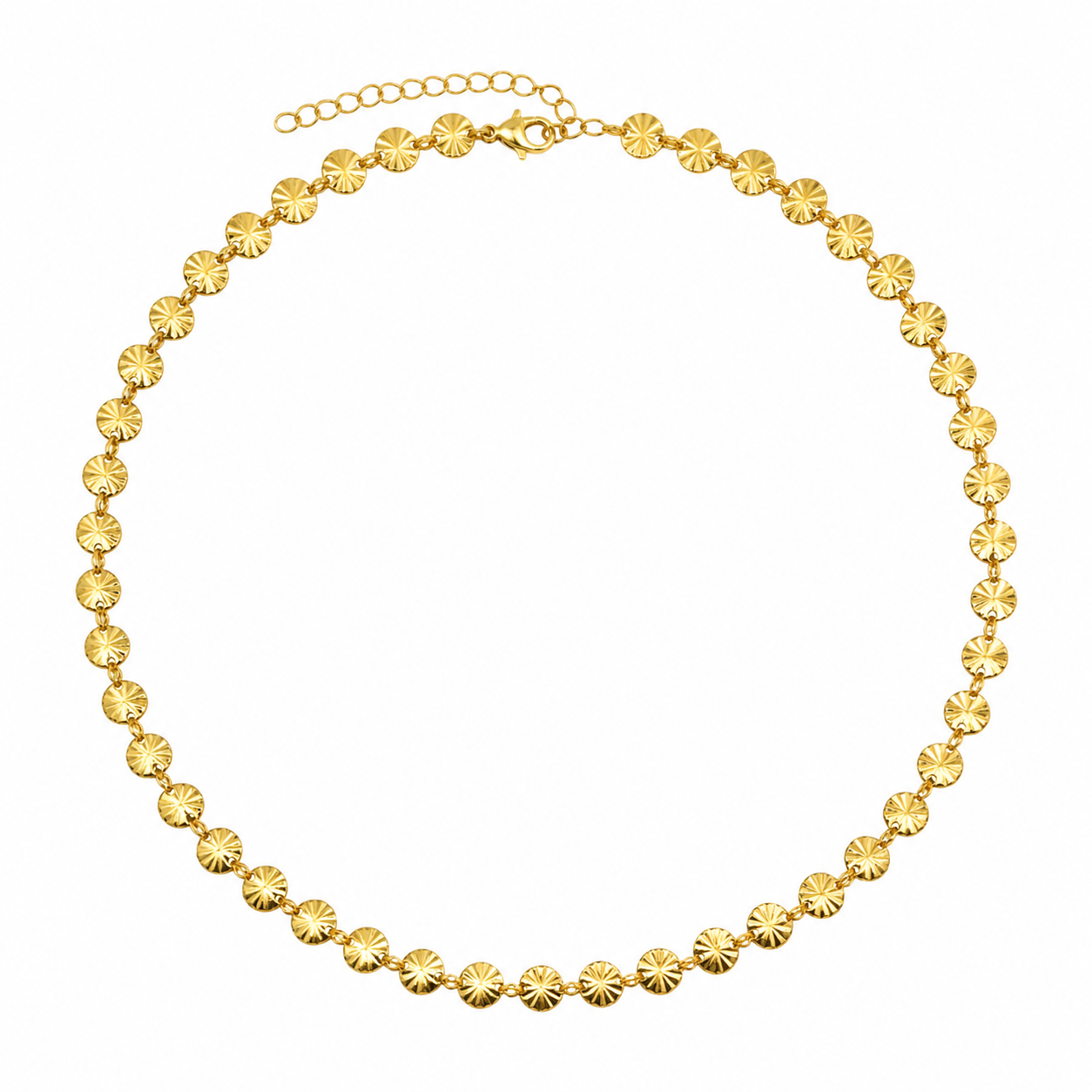 18K Gold Waterproof Sunflower Dainty Chain Necklace