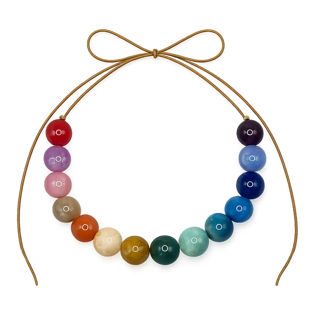 Chunky Multicolor Bubble Necklace
