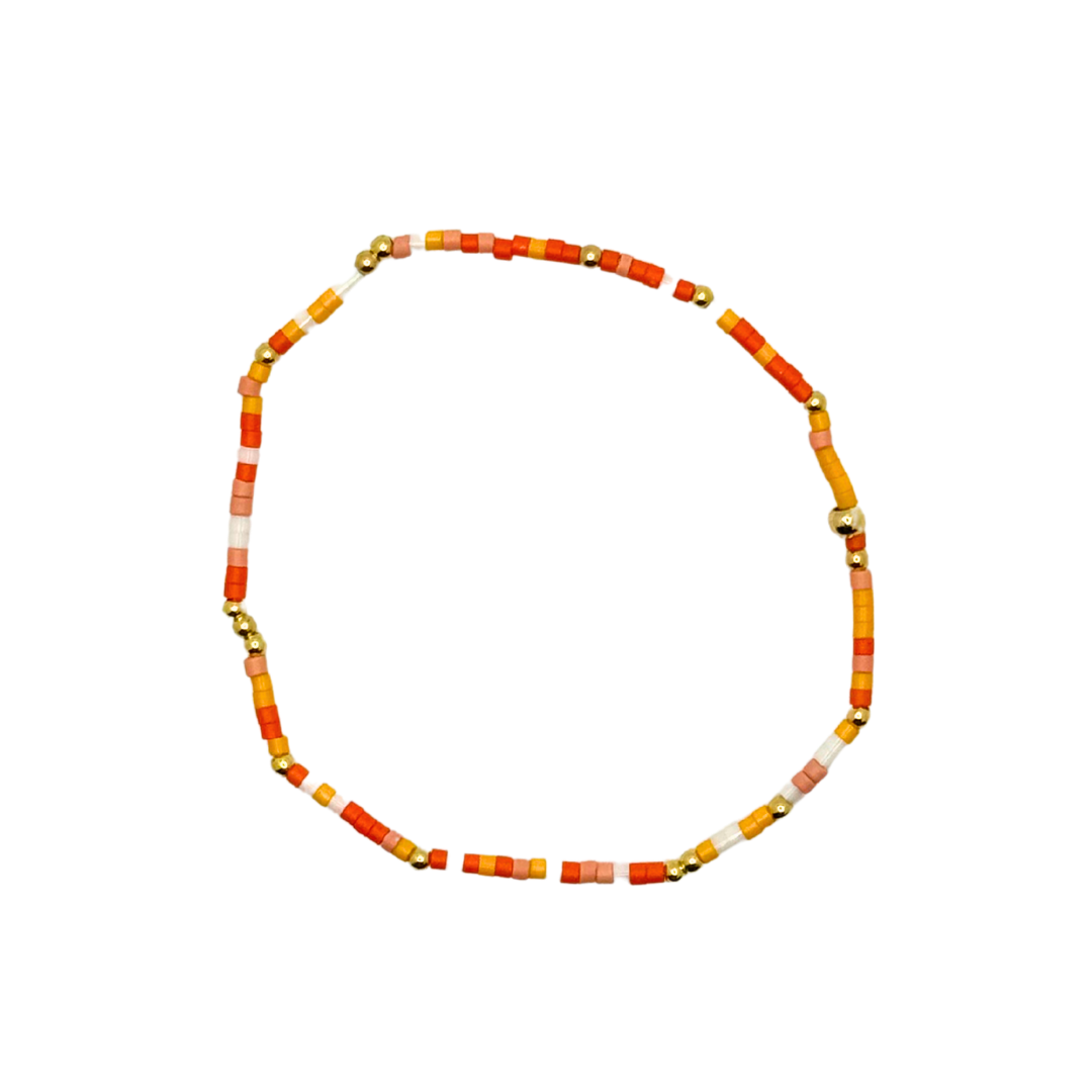 Citrus Multicolor Matte Bitty Bauble Bracelet