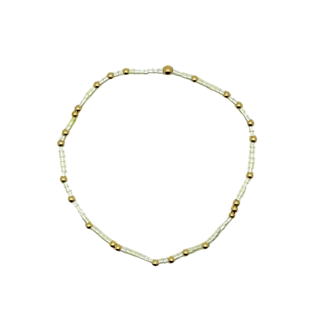 Clear Glossy Bitty Bauble Bracelet