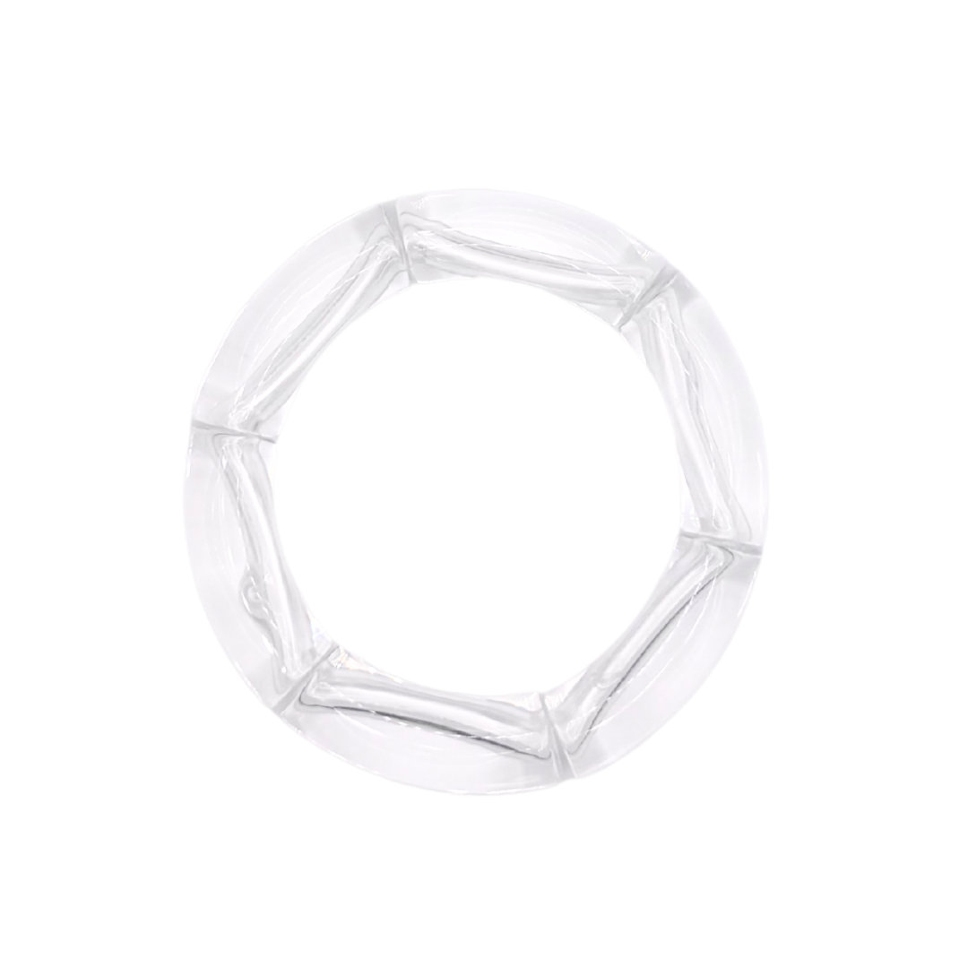 Clear Bamboo Bracelet