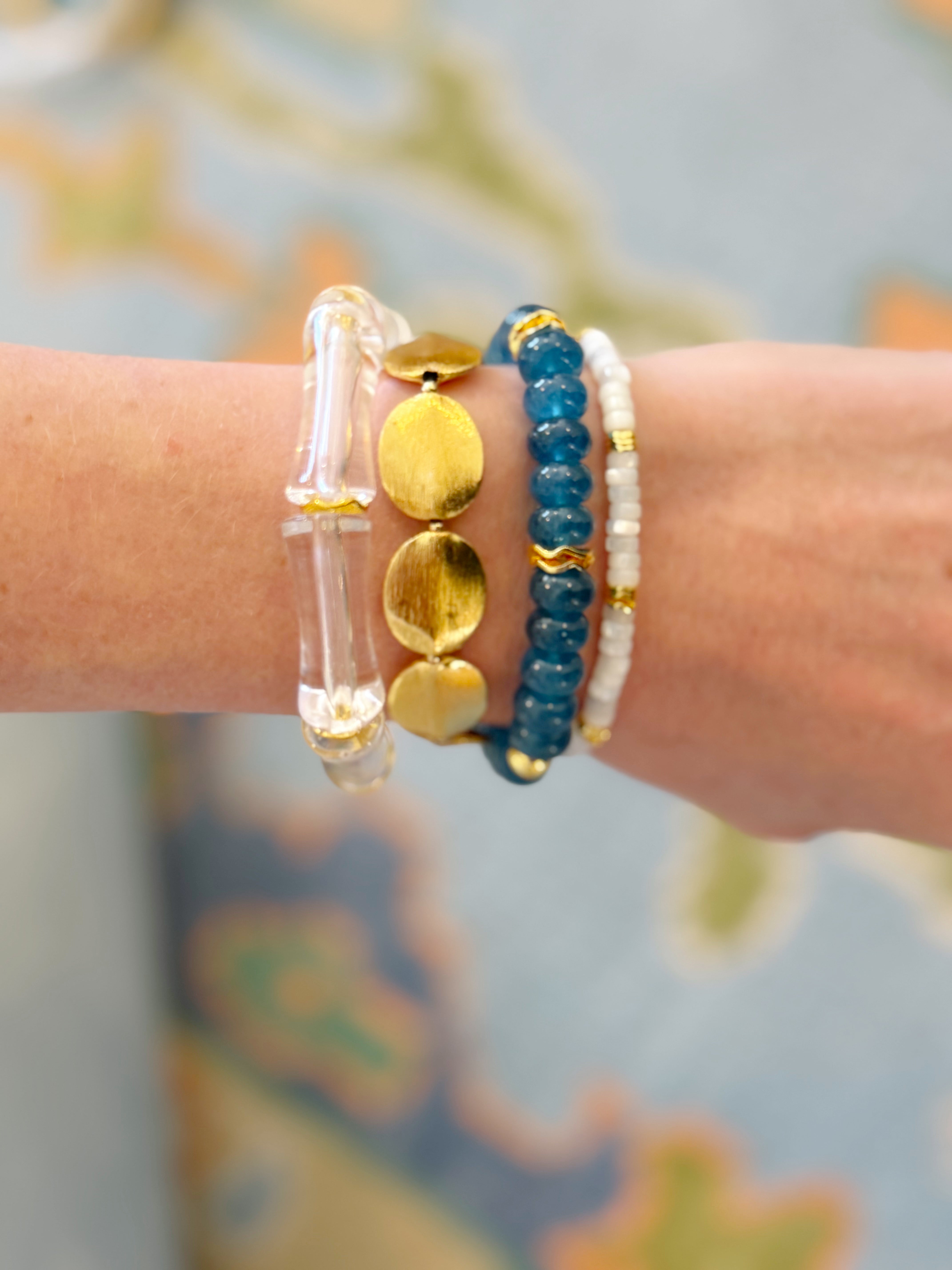 Cobalt Blue Curated Bracelet Stack