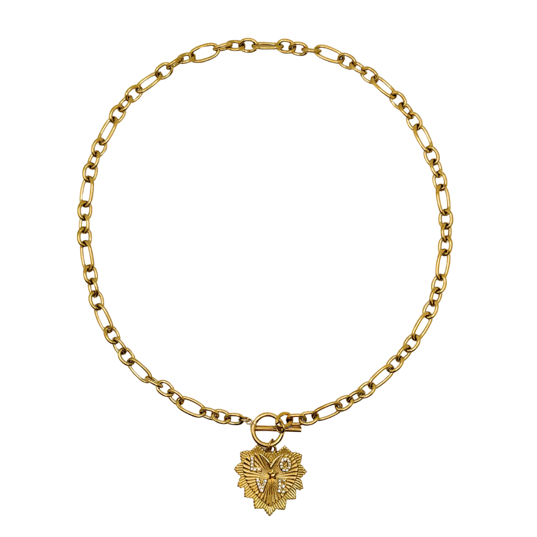 Gold Love Note Necklace