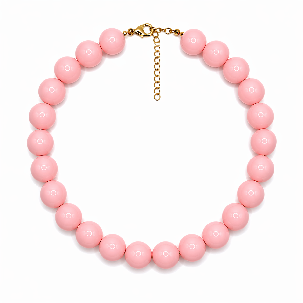 Chunky Bubblegum Pink Bubble Necklace