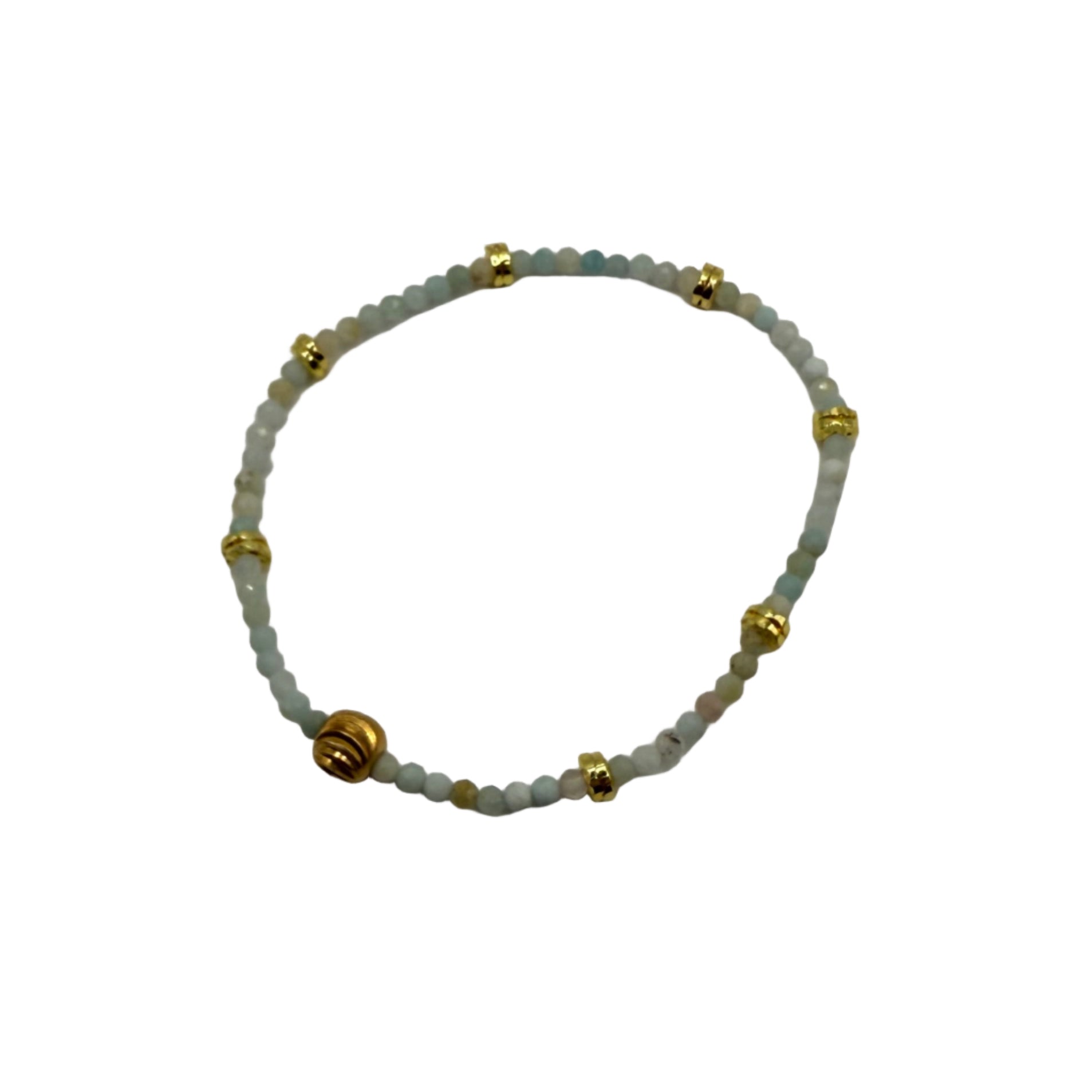 Dainty Amazonite with Gold Accents