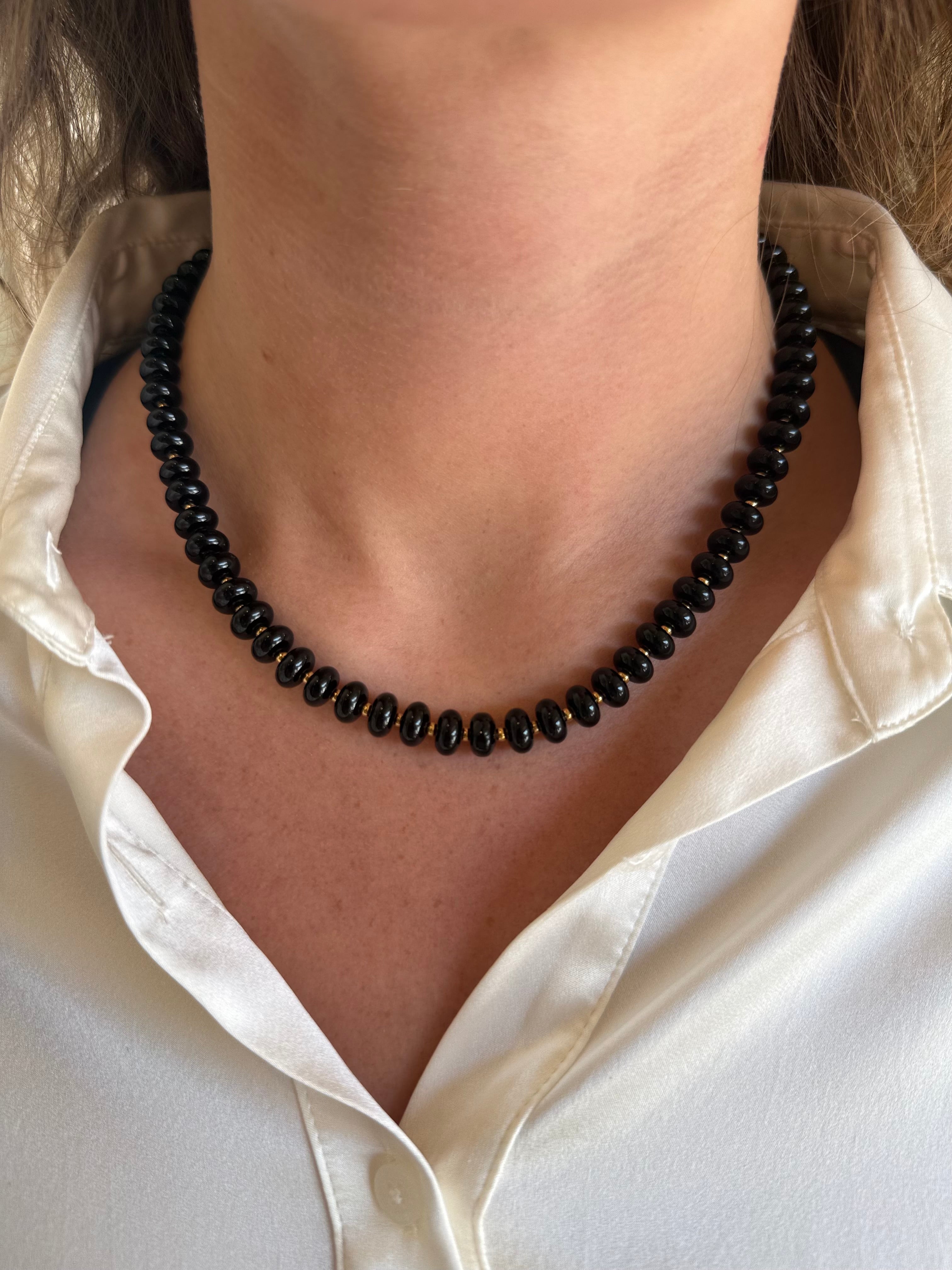 Black Gemstone Necklace