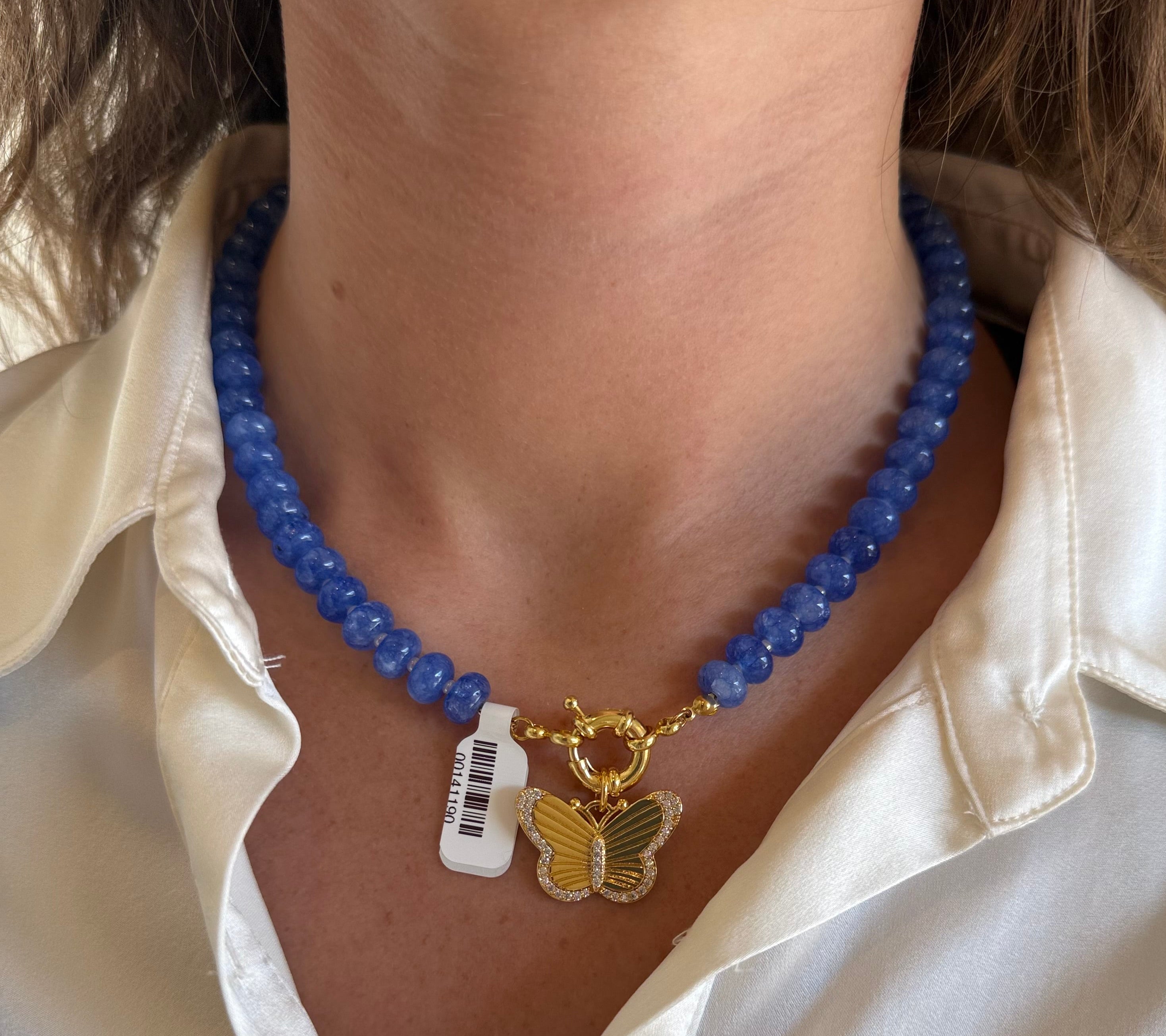 Blue Gemstone Necklace