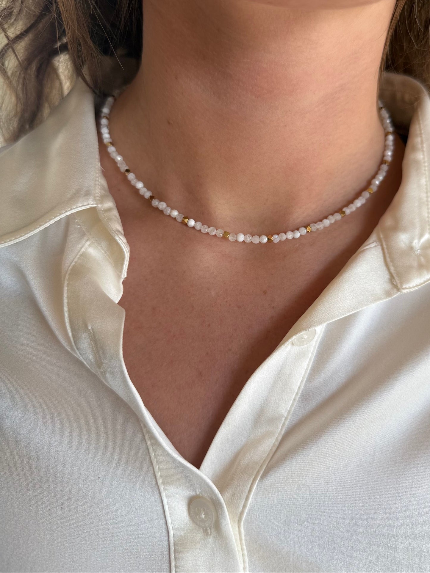 Moonstone Dainty Necklace