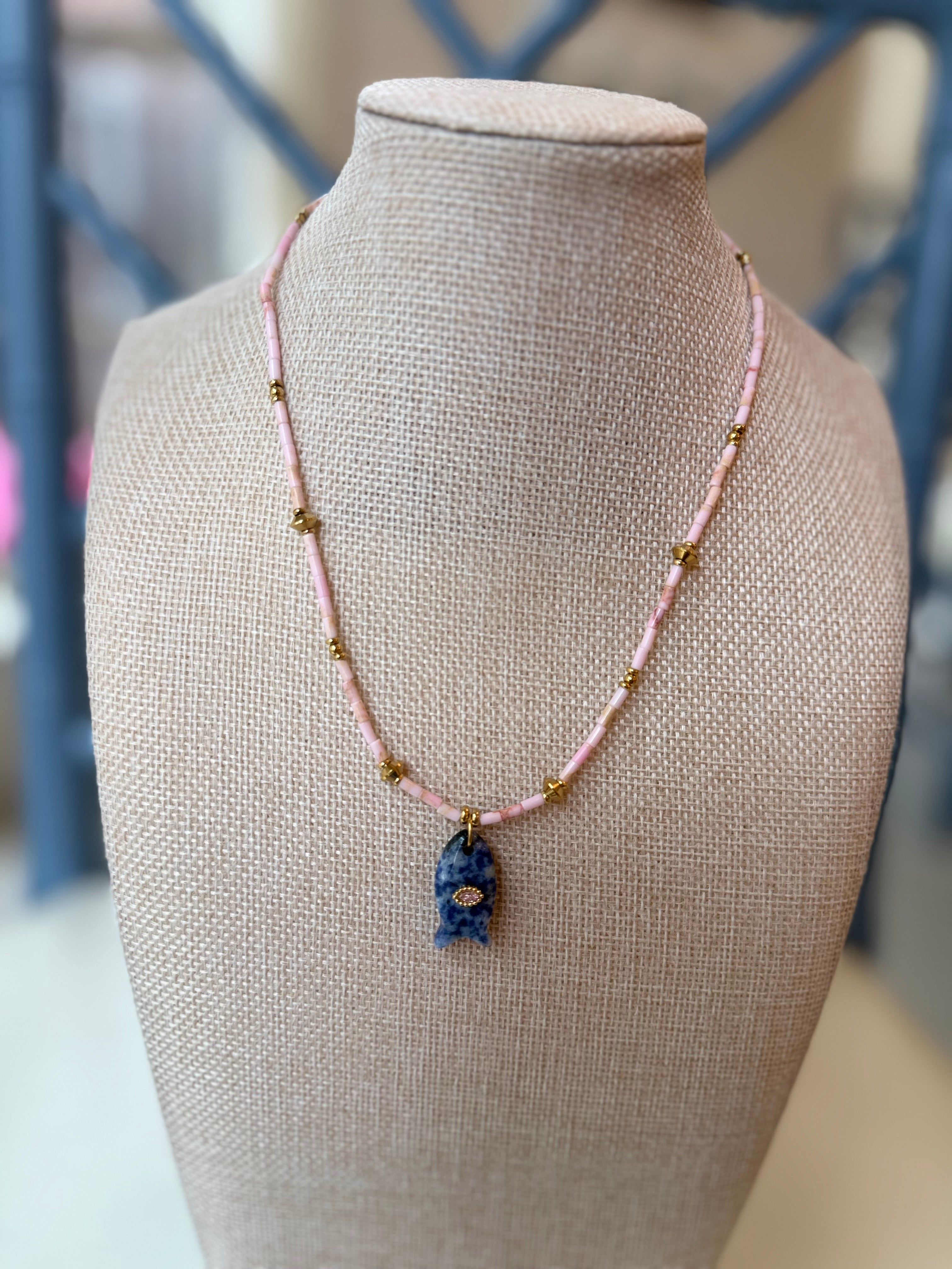 The Hallie Fish Pendant Necklace