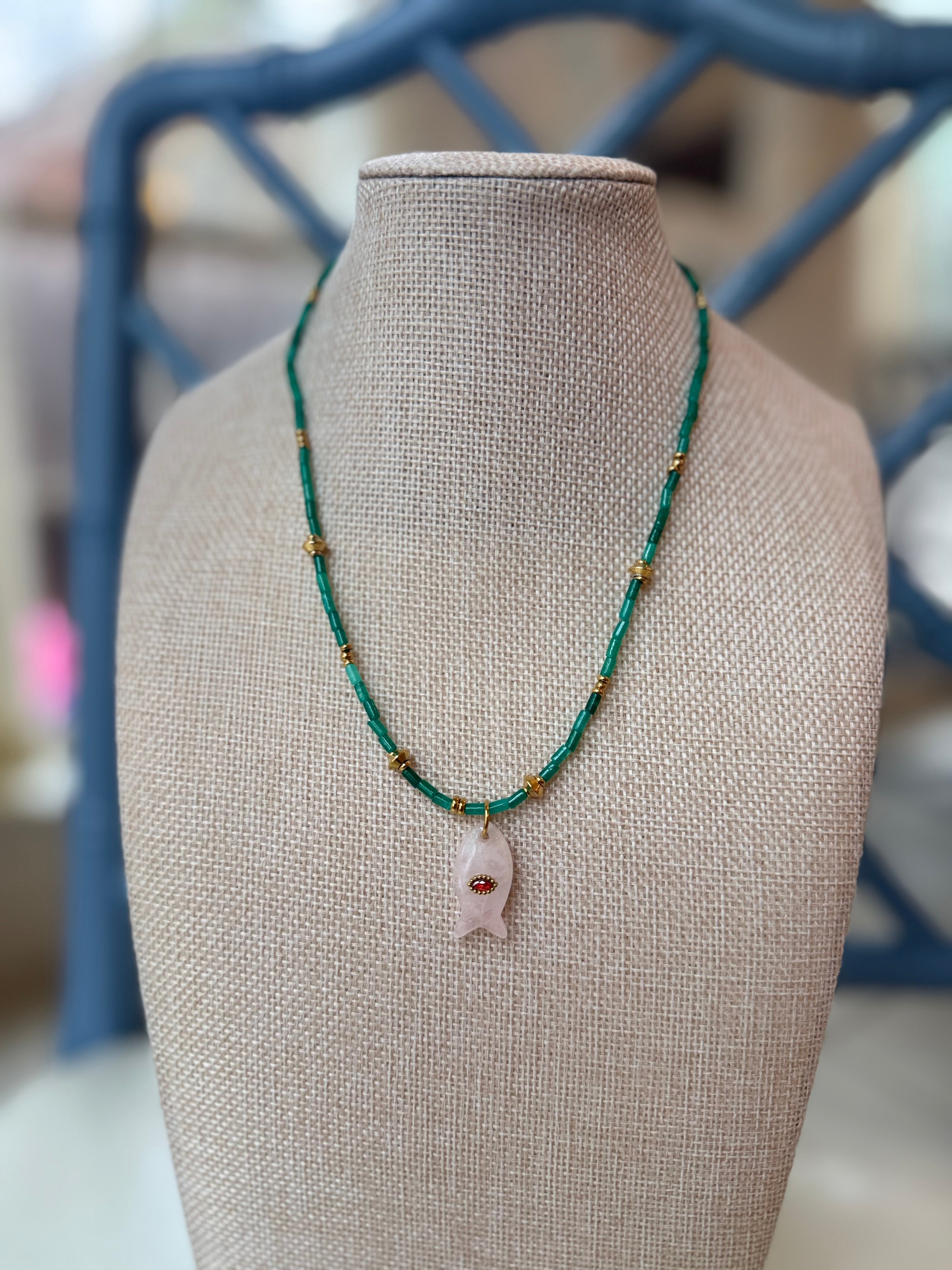 The Lucy Fish Pendant Necklace