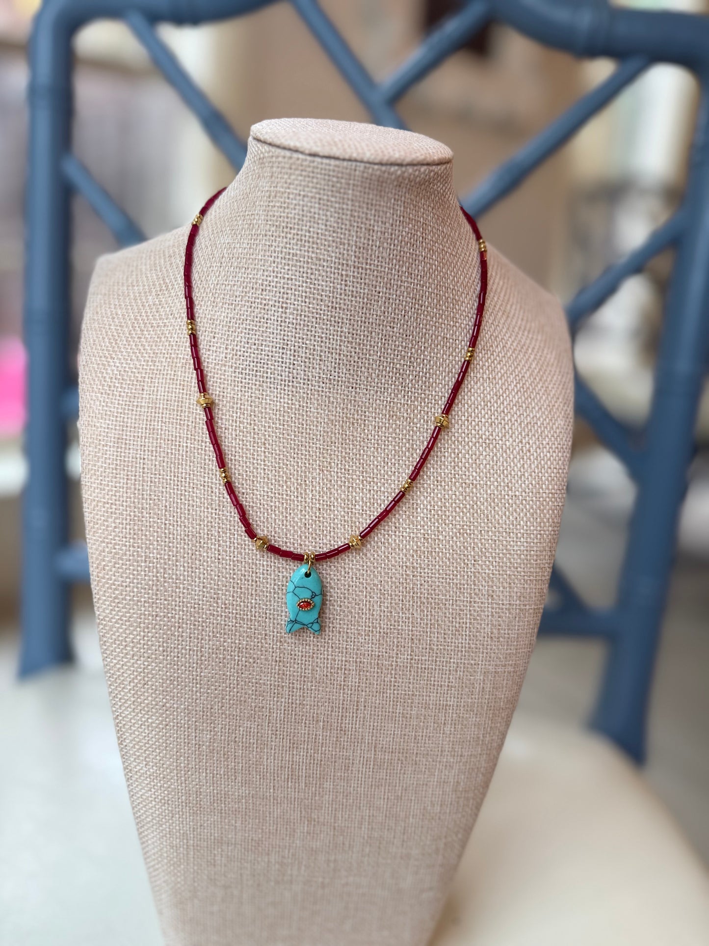 The Lainie Fish Pendant Necklace