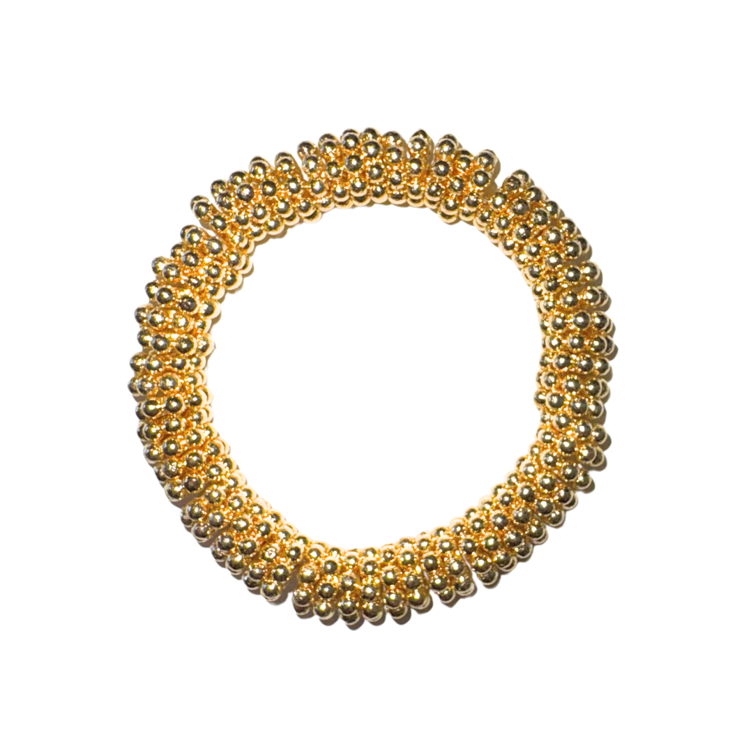 Large Gold-Filled Daisy Bead Bracelet