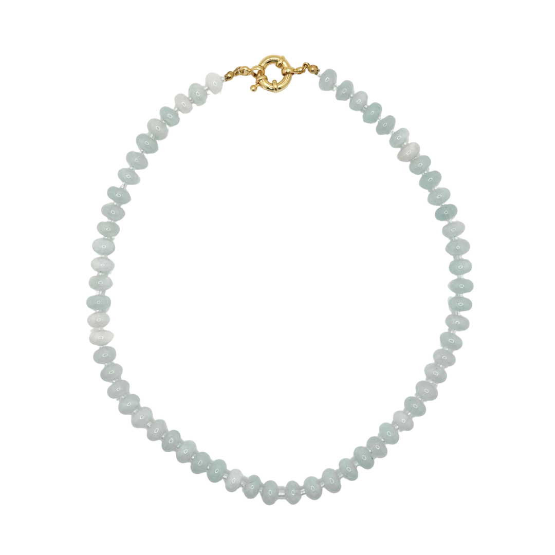 Mist Blue Gemstone Necklace