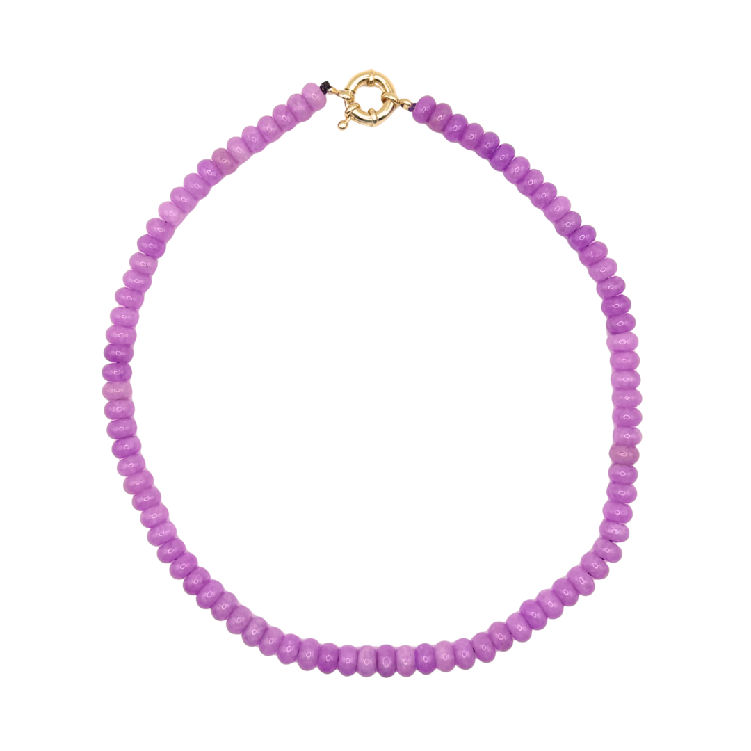 Purple Gemstone Necklace