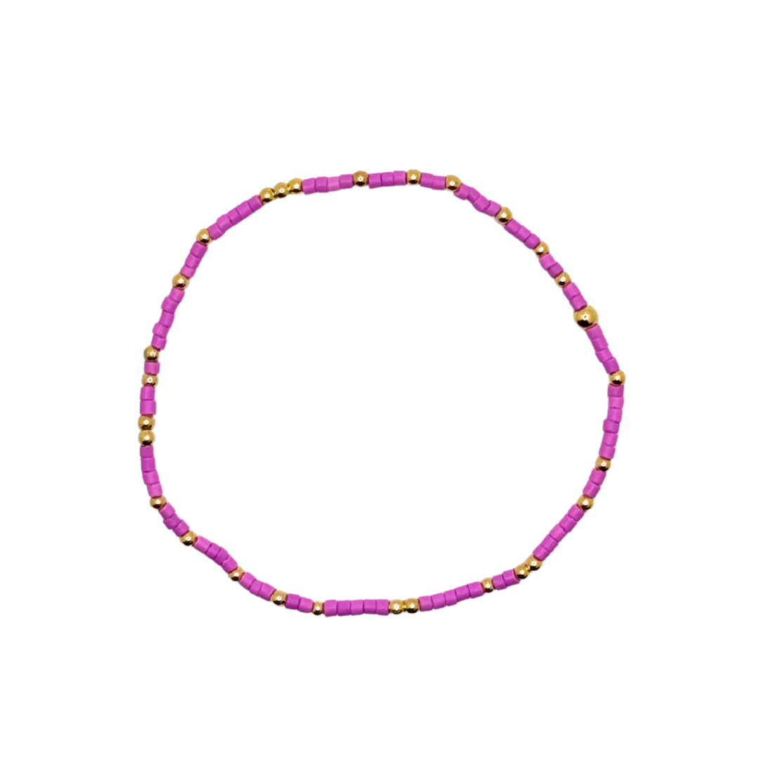 Orchid Matte Bitty Bauble Bracelet