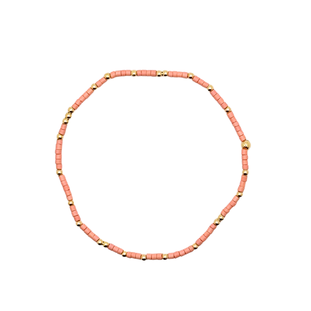 Petal Pink Matte Bitty Bauble Bracelet