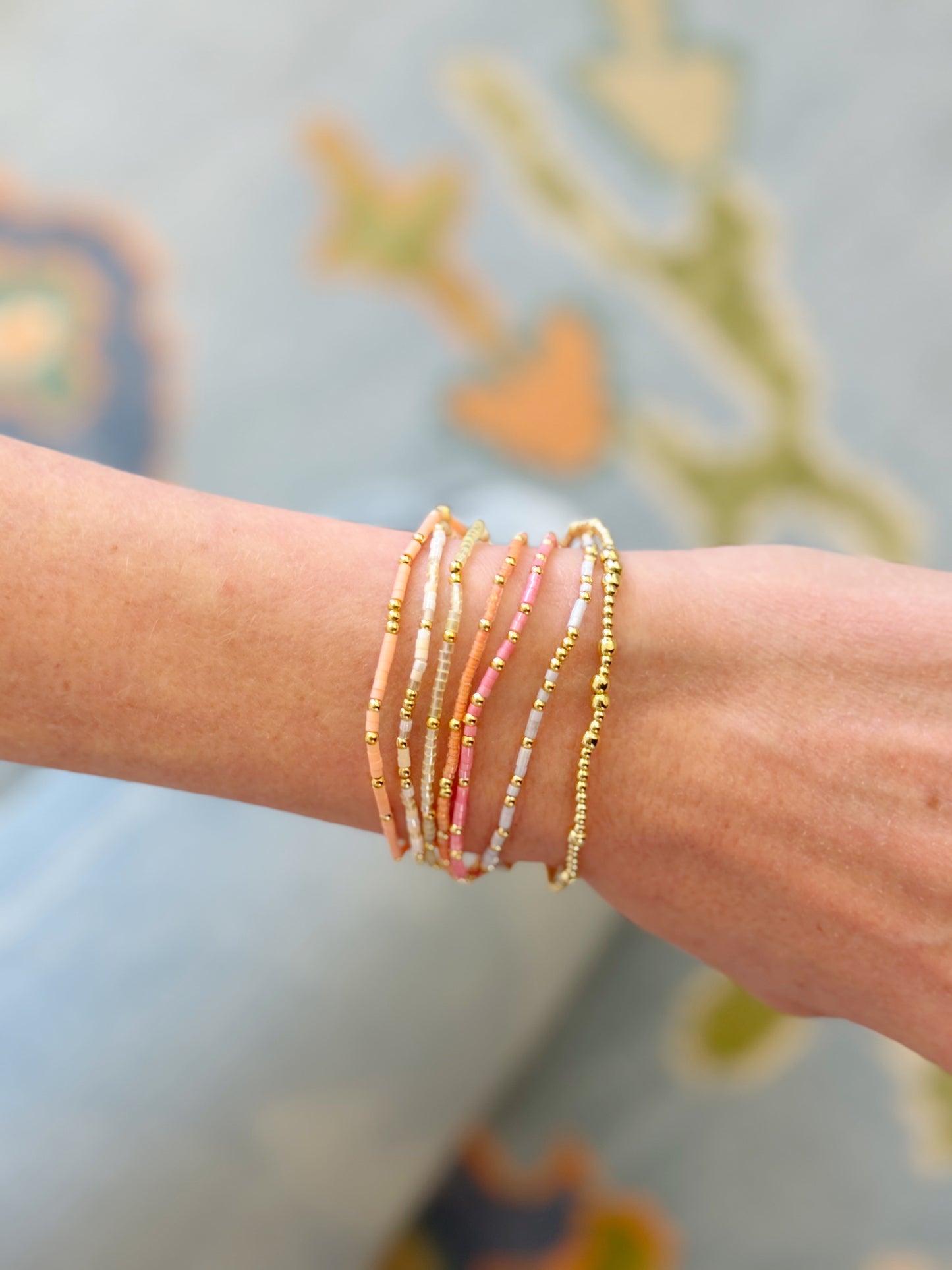 Pink Bitty Bauble Bracelet Stack