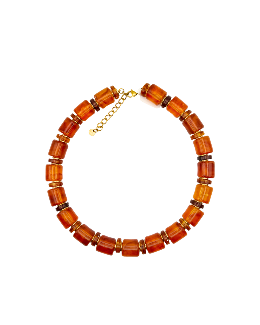 Tortoise Chunky Resin Necklace