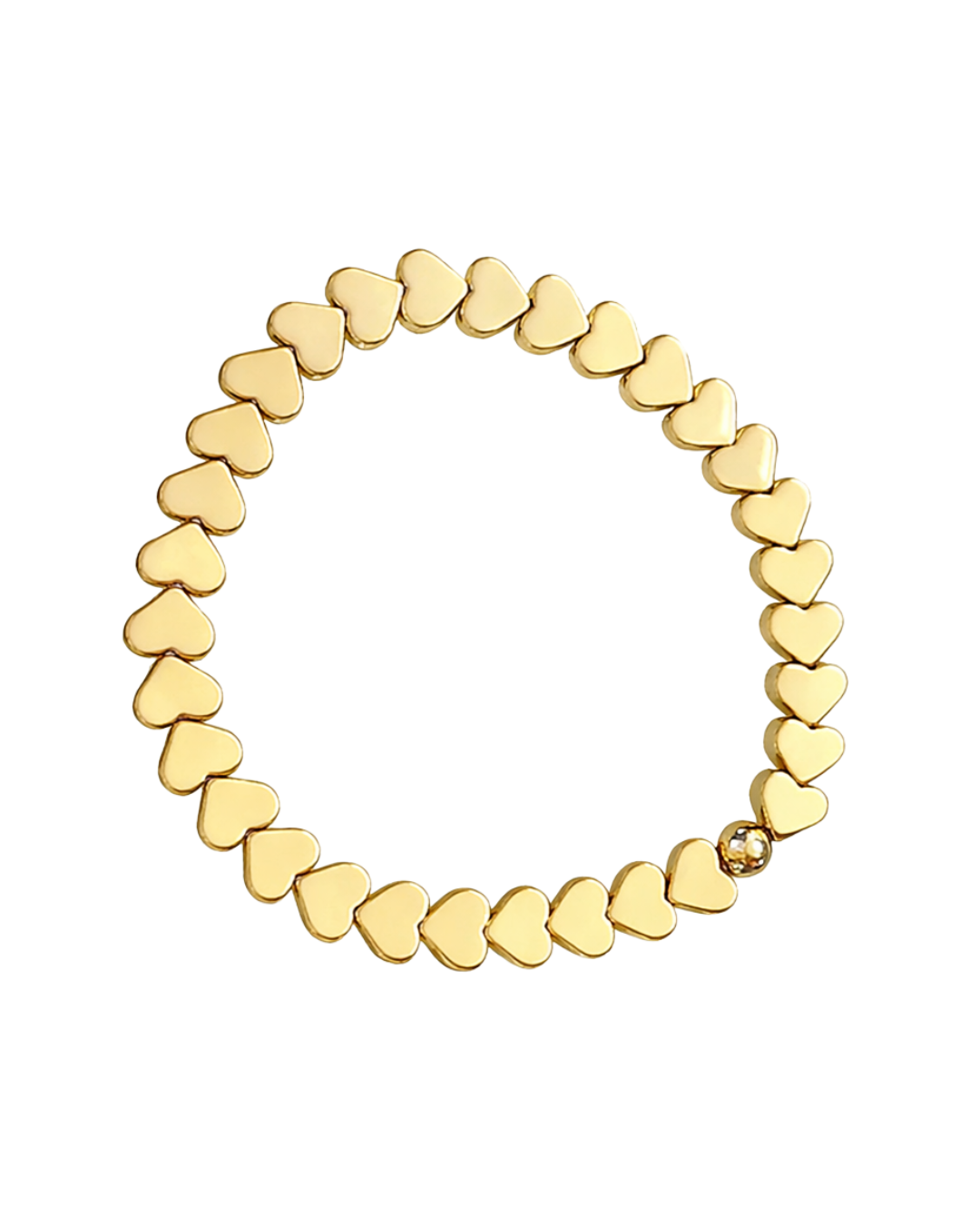 18K Gold Heart Bracelet
