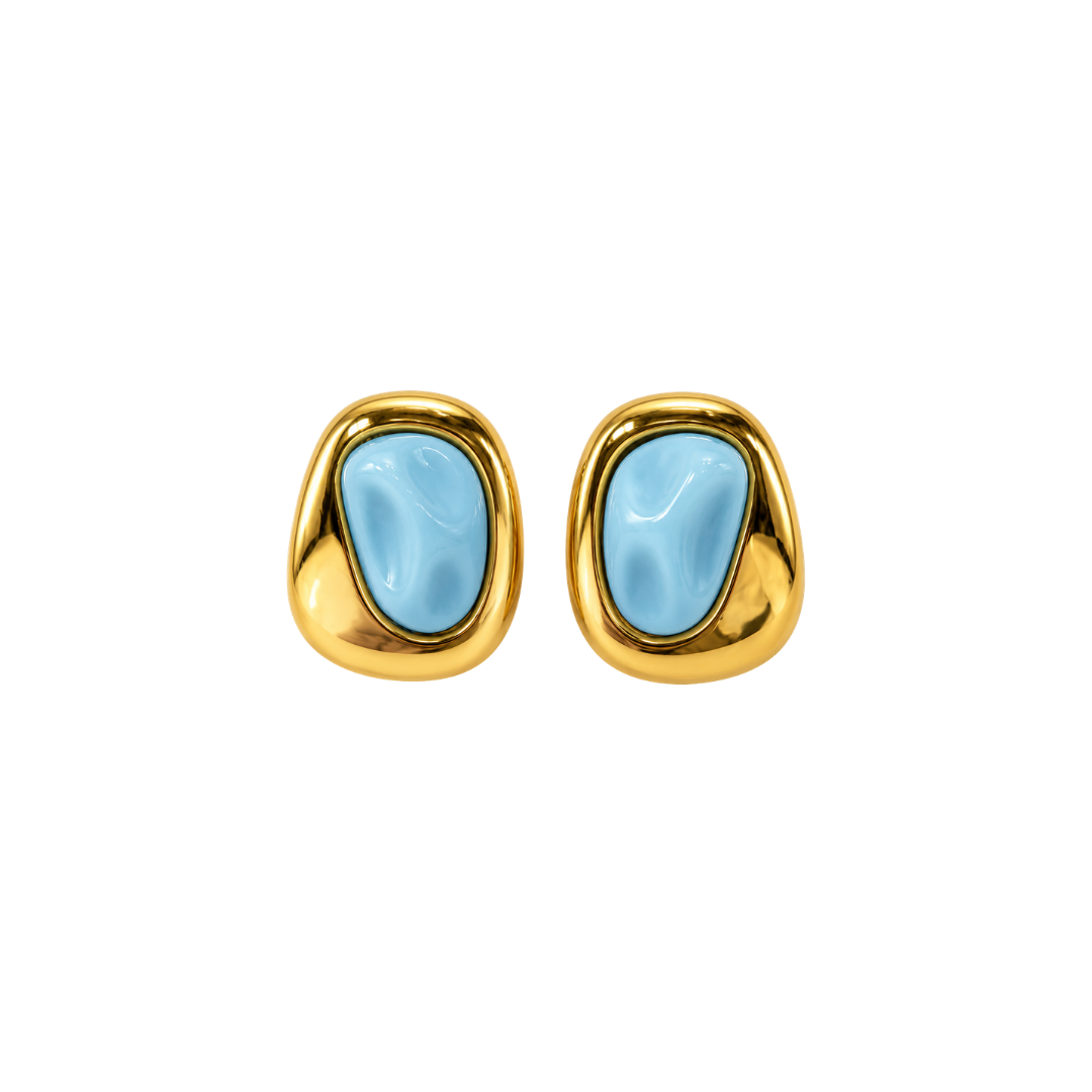 The Blue Cove Stud Earrings