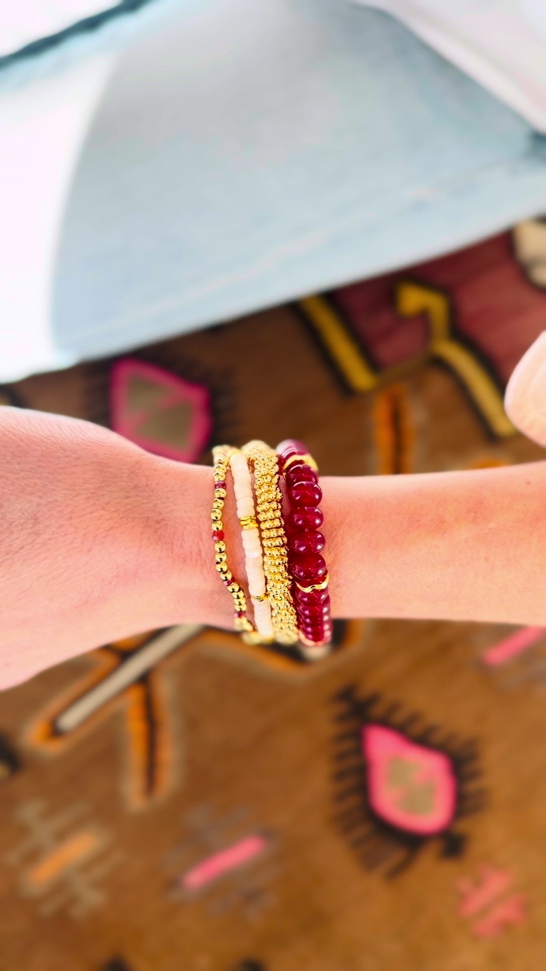 Lubbock School Spirit Bracelet Stack