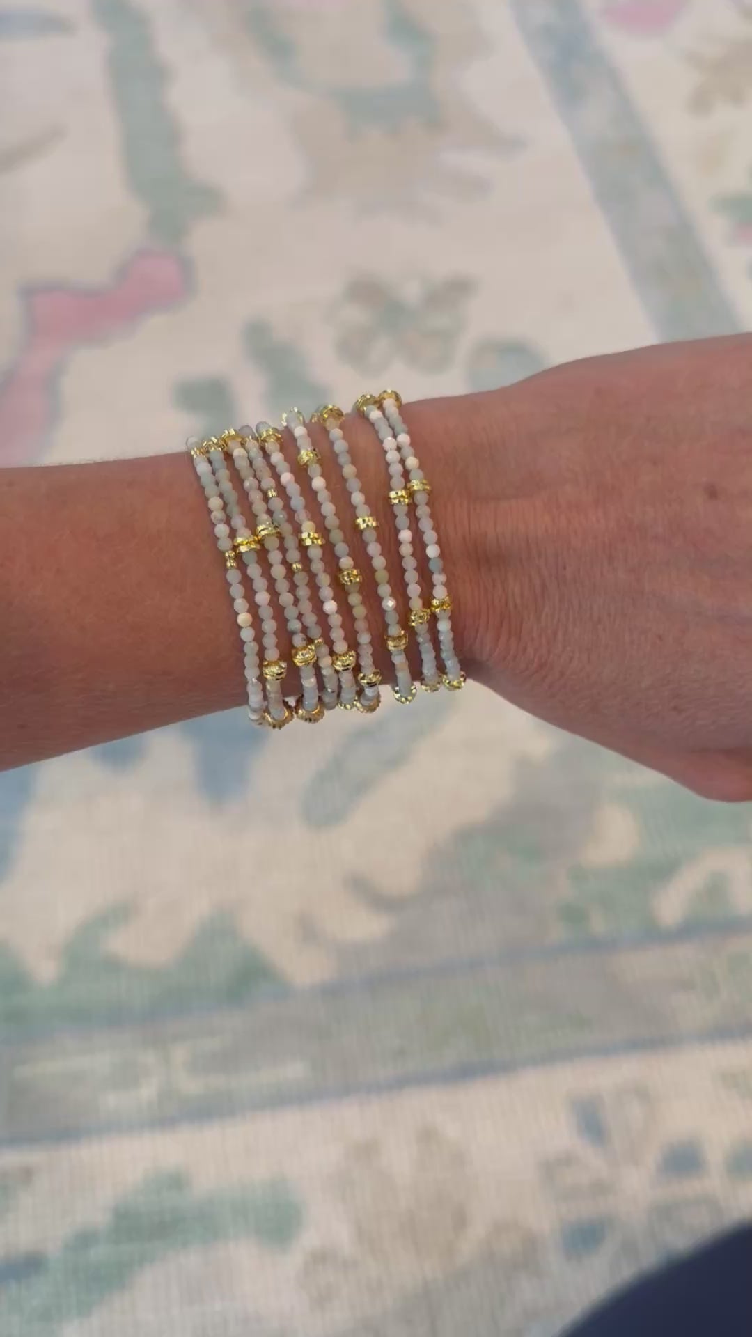 Video of Dainty Amazonite with Gold Accents